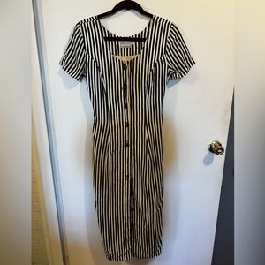 Vintage Misty Lane Stripe Dress